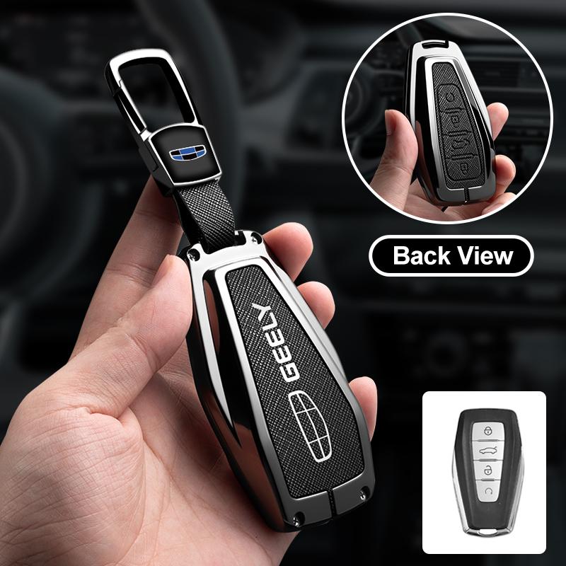 Car Key Fob Case For Geely Emgrand X7 Ex7 Okavango Coolray Atlas Monjaro Tugella Emgrand Gt S Proton X50 X70 X6 Gc Keychain Case