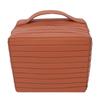 Fold Down Makeup Bag Large Capacity Water Proof Zippered Travel Cosmetic Case Toiletry Bag Brown