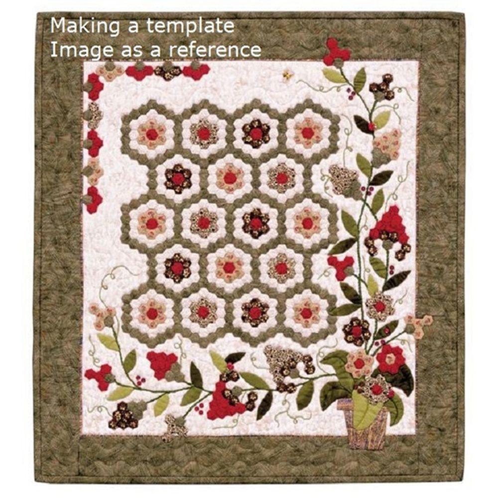 100PCS Sewing Accessories Craft Handmade Garment Fabric Hexagon Templates Patchwork Paper Quilting