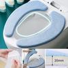 Plüsch-Klebe-Toilettensitzkissen für den Wintergebrauch, waschbar, verdicktes und warmes Toilettensitzkissen mit Saugfunktion