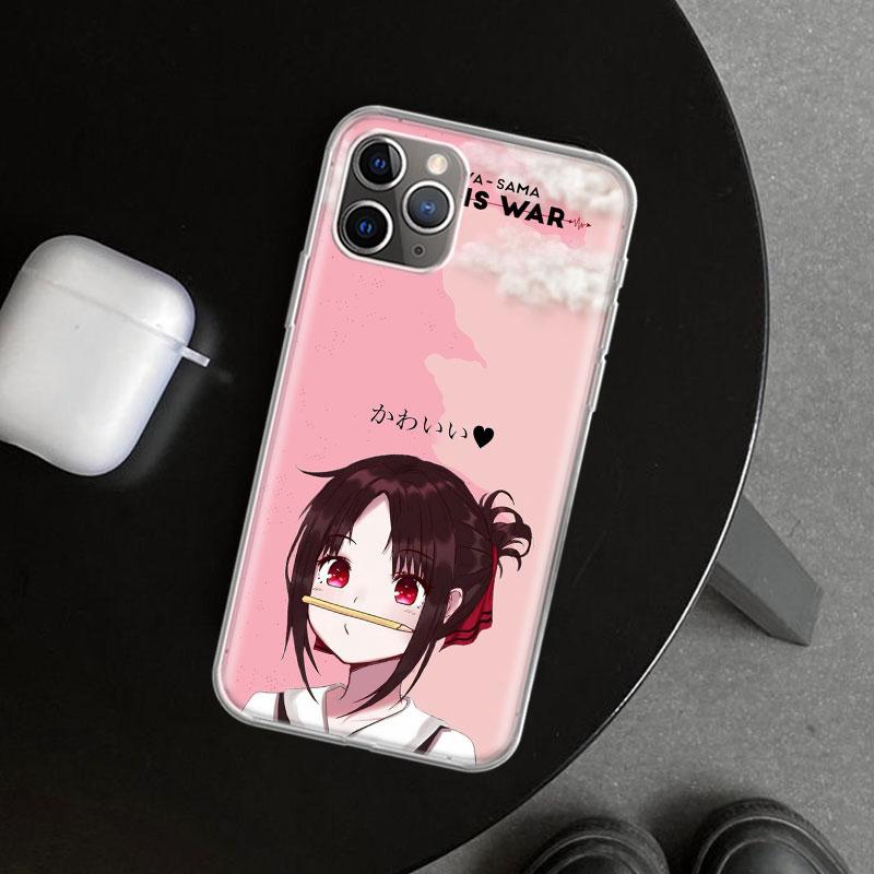 Kaguya Sama Shinomiya Phone Case Cover for iPhone 11 12 13 Mini 14 15 Plus 16 Pro Max 17 Air 7 8 + SE Art Customized Fundas 11 1
