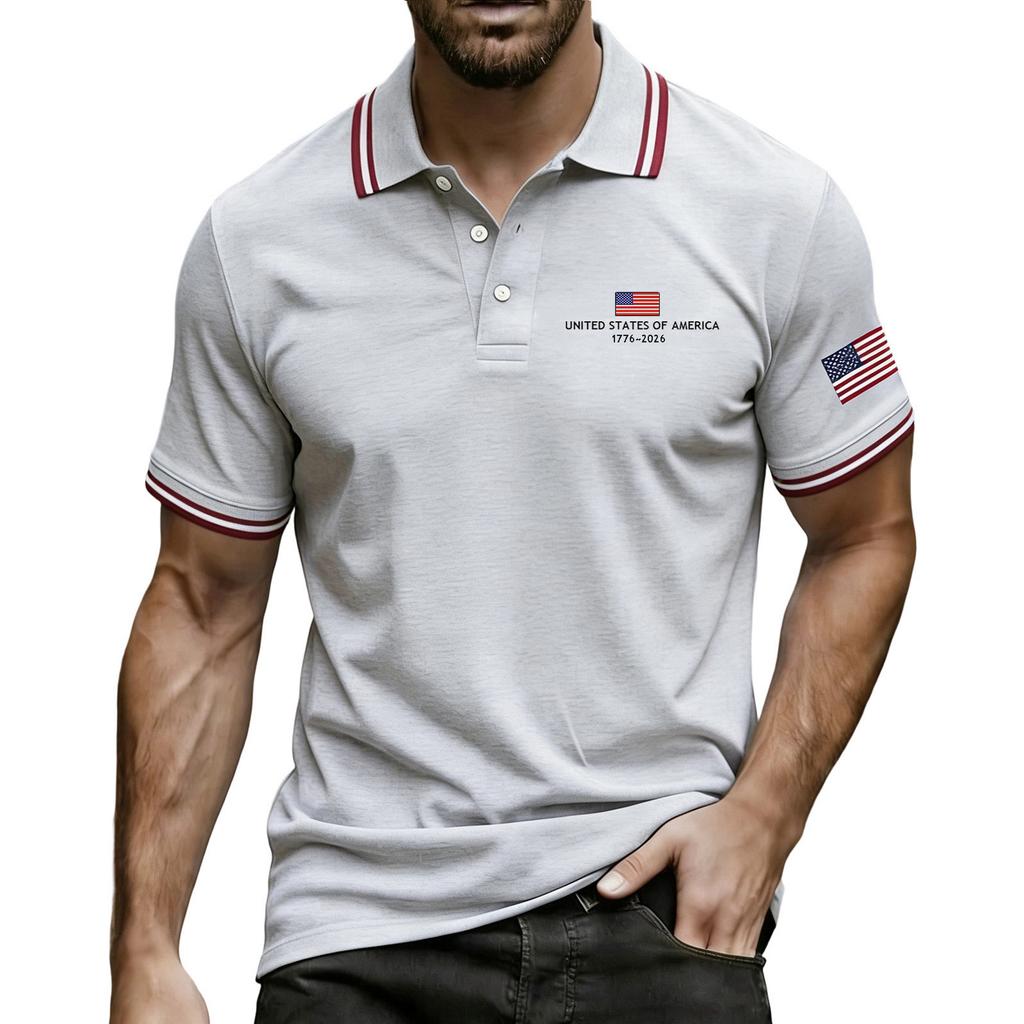 Men's Summer Print Short Sleeve Lapel Shirt Men's Casual Fashion Shirt