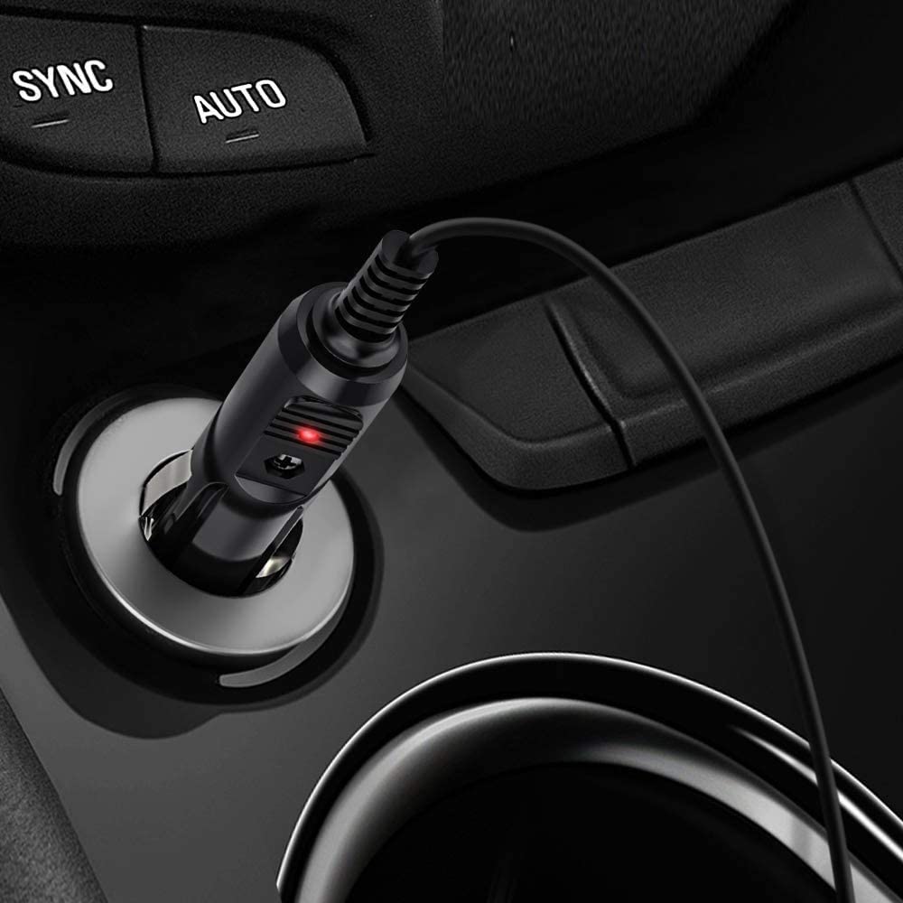 YFFSFDC 12V Car Cigarette Lighter Extension Lighter Plug Power Socket To DC Jack Male Lighter Socket with LED Indicator Light Cable, Converter,