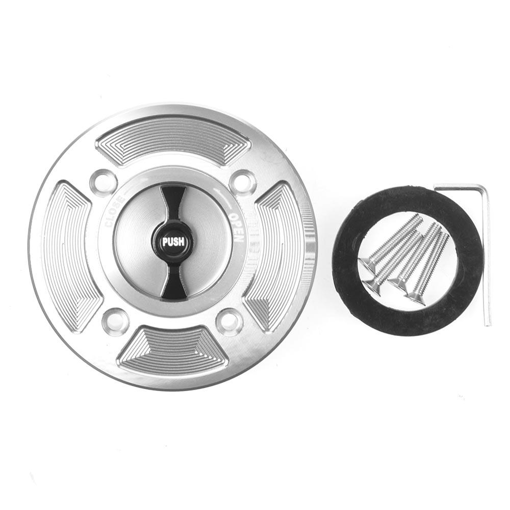 

CNC Fuel Tank Cap Cover for Kawasaki Z650 Z900 2017-2019 Z400 2019-2020 Ninja 650 2017-2019 NINA400 2018-2020 Sliver Black
