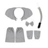 Kinder Elefant Verkleidungsoutfit Halloween Tierkostüm Zubehör für Kinder Erwachsene Cosplay Geburtstag Weihnachten Halloween