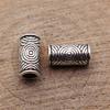 Concentric Circle Pattern Tube Spacer Beads Metal Loose Beads For Bracelet Necklace Hair Jewelry Craft Accessories For