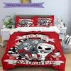 3Pcs Nice Naughty Christmas Bedding Set Quilt Cover Pillowcase Home Christmas Xmas Halloween Gift 1 Duvet Cover 2 Pillowcase M924511