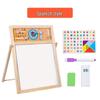 Kids' Magnet Double-Sided Erasable Drawing & Writing Board with Stand