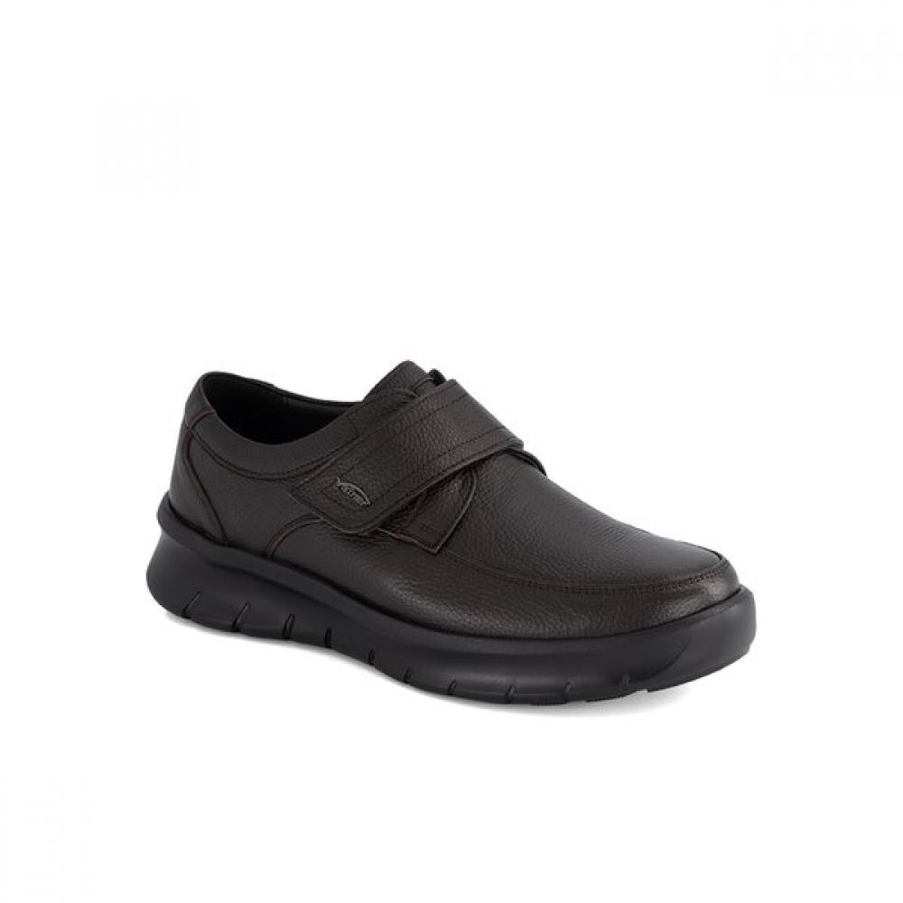Vainer Men S caSual dreSS ShoeS Comfort Velcro 1g650v1cb Brown 245