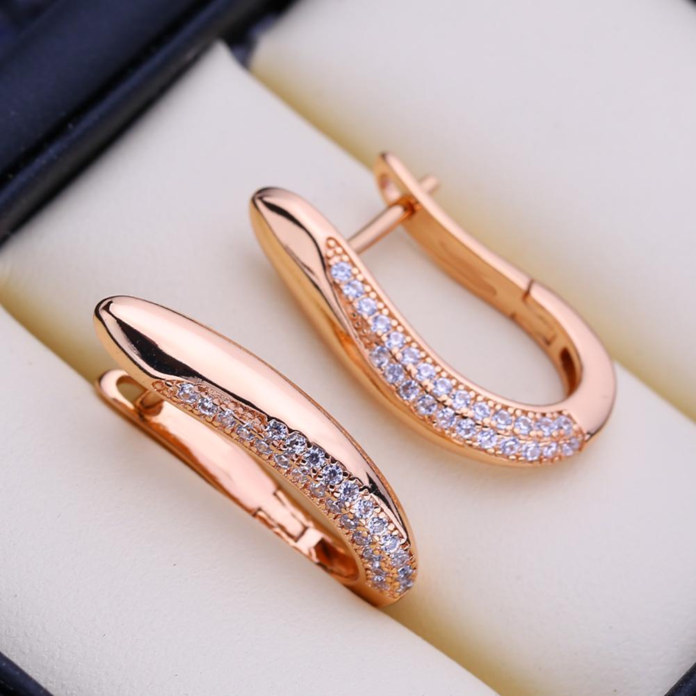 Orecchini a lobo per donna Moda Lusso Zirconia Cubica Orecchini pendenti