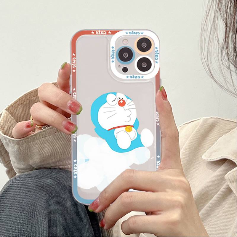 Anime Doraemon Phone Case for iPhone 11 12 13 Mini Pro Max 14 Pro Max Case shell