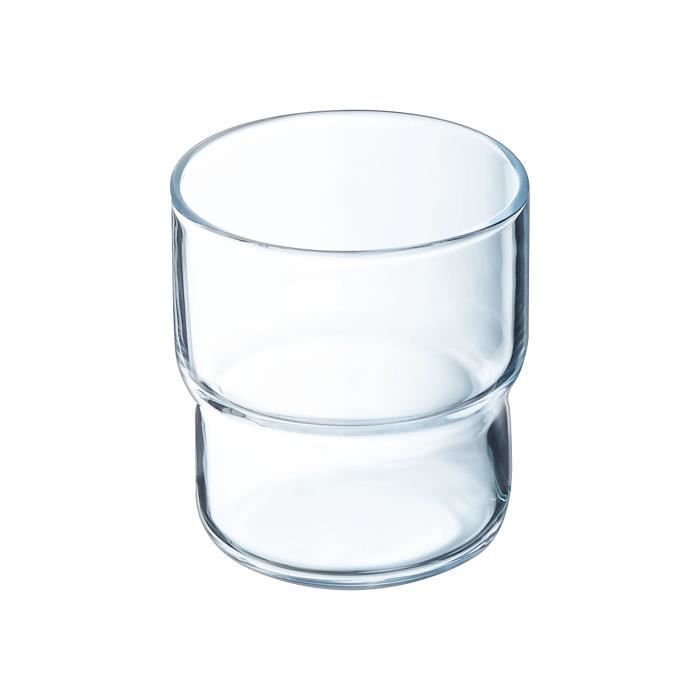 Verre - Arcoroc - Log - 22cl - Verre Trempé - 6 Pièces - Design Scandinave