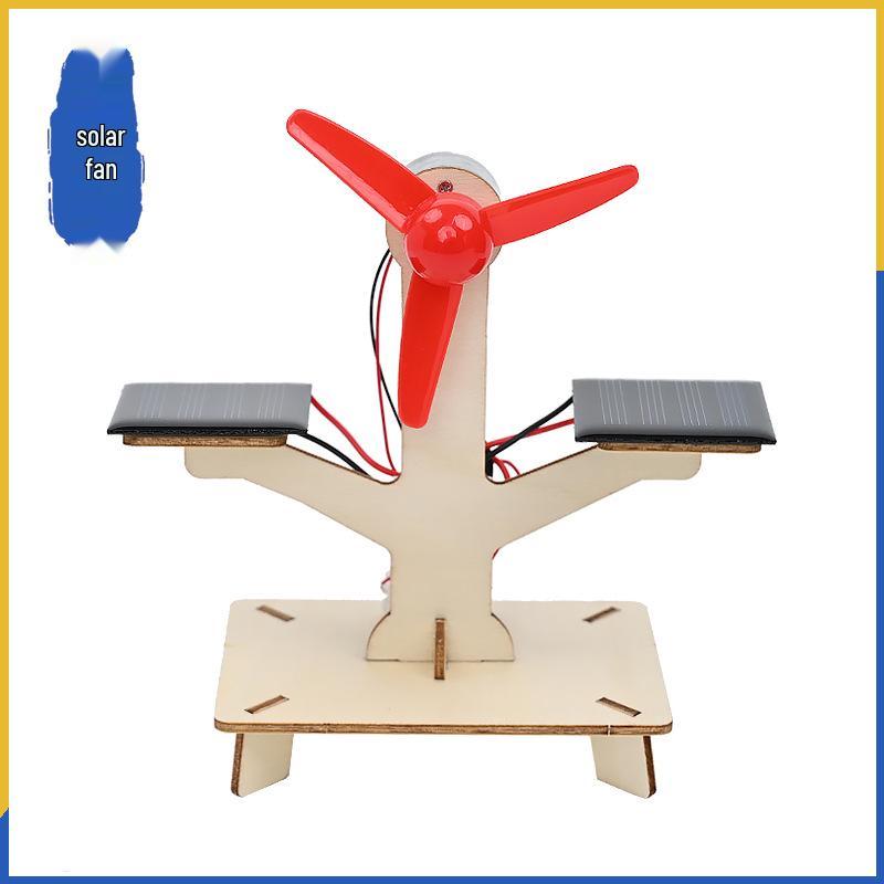 Solar-Powered Electric Fan Kit: Educational Science Project for Kids