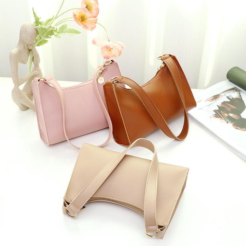 2022 Hobo Armpit Bag Ladies Handbags Simple Fashion Stick Bag Korean Tote Bag Women White