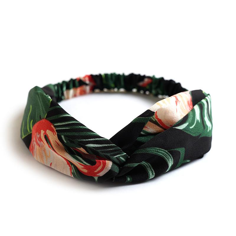 Korean Style Chiffon Elastic Headband for Women - Hair Accessory