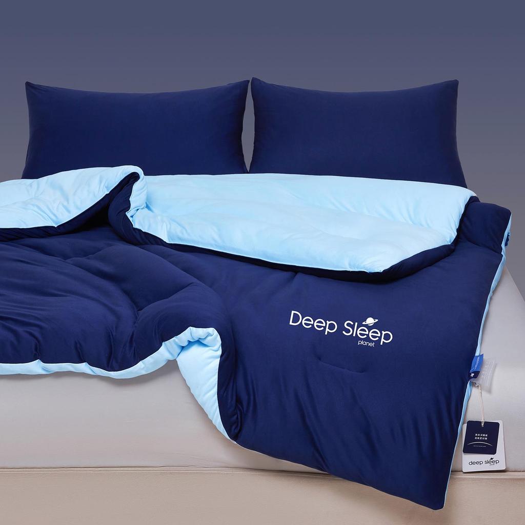 Deluxe Multi-Style Hotel Quilt: Machine-Washable, Double-Layer, Perfect for Spring & Autumn, Four Seasons Sleep Solution.