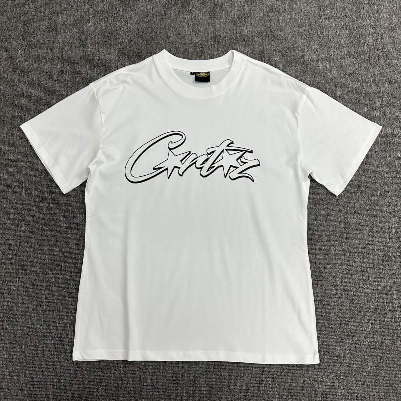 Corteiz Streetwear Baumwoll-T-Shirt Herren Lockerer Schnitt Rundhals Kurzarm Hip Hop Grafik-T-Shirt