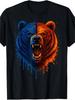 Chicago Fans Bear Drip Graphic - Unisex T-Shirt for Summer 2026, Short Sleeves,