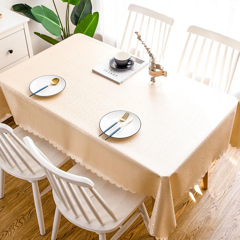 European Style PVC Waterproof Oil-proof Non-washable Anti-ironing Rectangular Table Cloth Table Mat Home Kitchen Sullpies