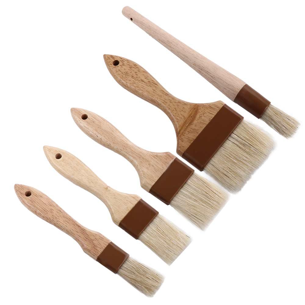 Baking Barbecue Kitchen Boar Bristles Grill Basting Brush Marinade Tool Sauce Baster Pastry Brush