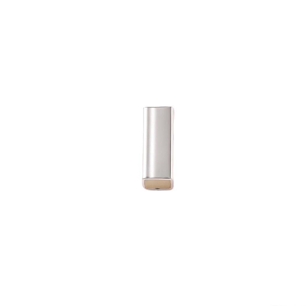 S925 Sterling Silver Square Tube Connector Beads for DIY Jewelry and Hand Rope Weaving