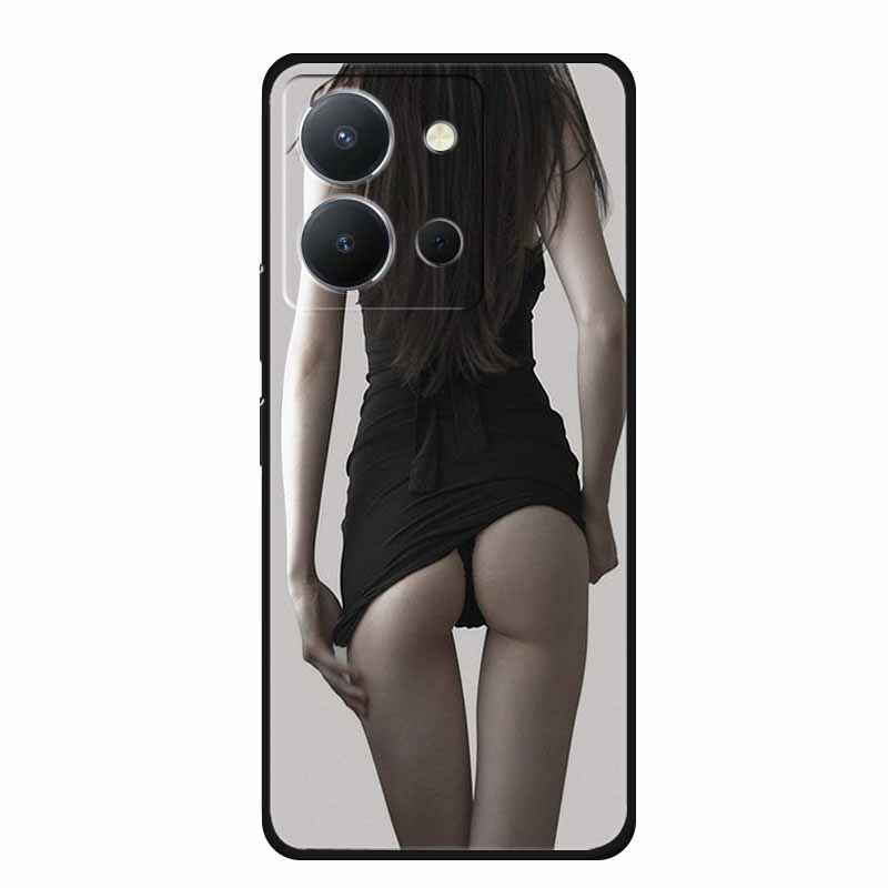 Phone Case For Vivo Y36 4G Back Cover Case 6.64" Shockproof Black Silicone Soft Funda For Vivo Y36 Case Coque For VivoY36 Y 36