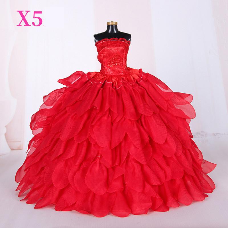 Fashion Wedding Party 29sCm Best Gift Costume Accesories Girls Toys Barbie Doll Dress Change Princess Accessories Skirt