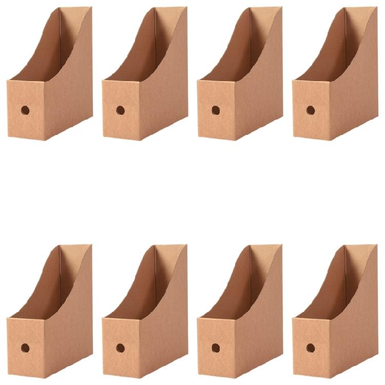 

8 Pcs File Storage Box Desktop Organizer Cardboard Box File Holders Document Organizer Box School Office Supplies 1