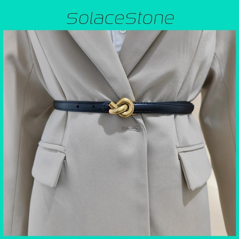 Waist Leather Handmade Belt For Women With Alloy Fastener For Trendy Wear Casual