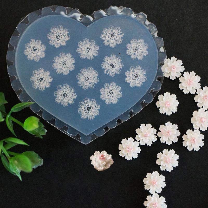 3D Nail Art Mold Silicone Nail Art Cabochon Decortive Mold Nail Art Making Tools Silicone Carved Mold Template Moulds