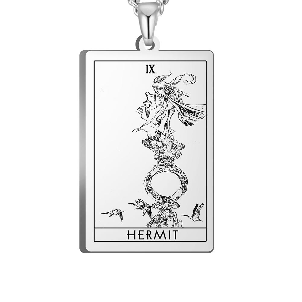 Dawapara The Major Arcana Tarot Cards Vintage Amulet Pendant for Necklaces Accessories Wholesale Stainless Steel