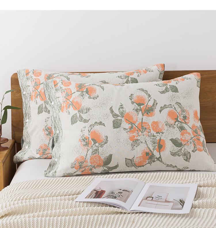 Gaze-Kissenbezug aus reiner Baumwolle: Kein Pilling, Kein Ausbleichen, Schweißabsorbierend, Fleckenresistent - Perfekt für Erwachsene.