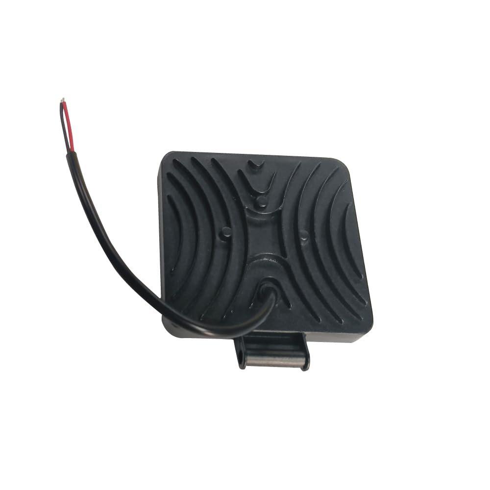 MADMAX Slim Aluminum LED Work Light 12W Square 9-LED Waterproof IP67 Offroad Driving Lamp for 12V-24V Trucks Cars Boats