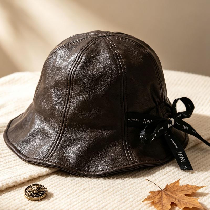 Autumn and Winter Fashion Simple Temperament Fisherman Hat Casual Face Display Small Basin Hat Retro Big Head Circumference Hat Children's Style