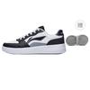 Li Ning Sycee Slip Resistant Cushioning Abrasion Resistant Low top Skateboard Shoes Men's White Black AGCT339-5