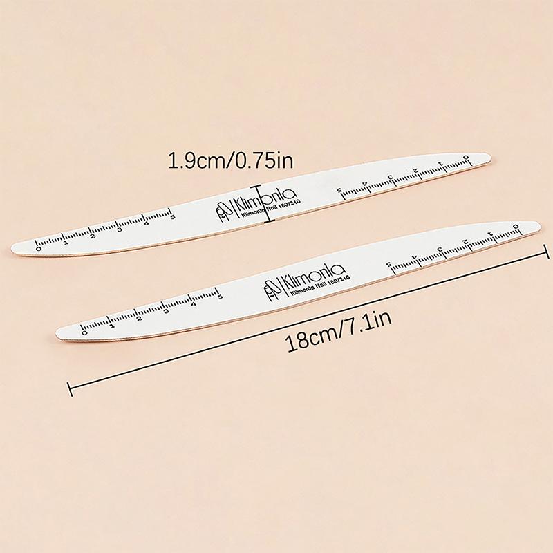 5Pcs Wooden Sandpaper Nail File 100/180 180/240 Professional Manicure Buffer Knife Willow Leaves Pedicure Nails Art Tools