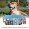 Soft Printing Pet Dog Cat Collar Strap Band Buckle Dog Training Collar (Blue S)