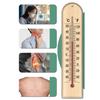 Wooden Thermometer Wall Mounted Thermometer Analog Thermometer Natural Material