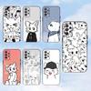 Cute B- Boykisser Cartoon Phone Case For Samsung S25,S24,S23,S22,S21,S20,S10,Ultra,Plus,Lite,FE,Soft Silicone Black Cover