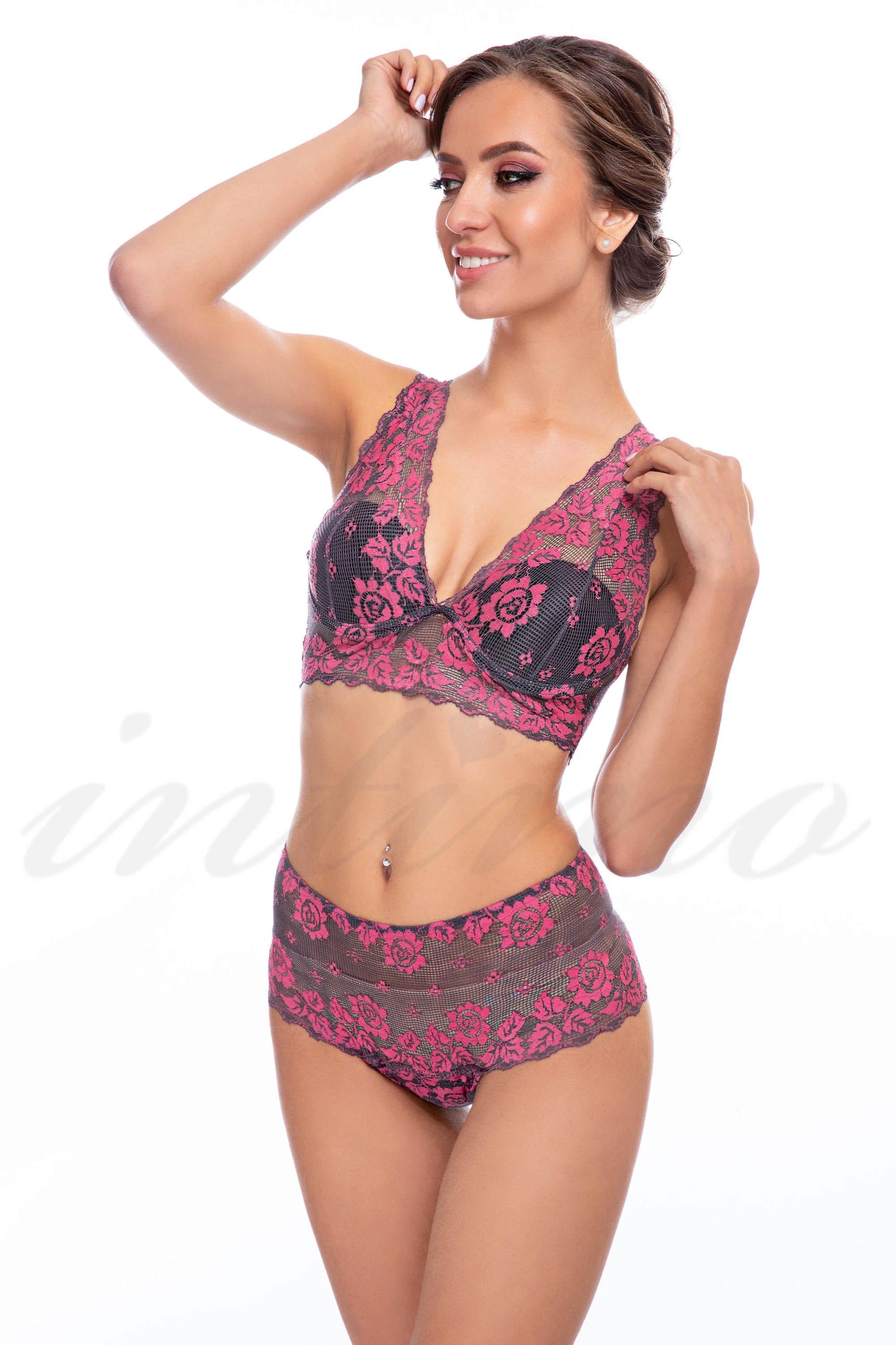 

Комплект білизни: бюстгальтер push-up та трусики-шортики Pierre Cardin (57286) 70B/S різнокольорові кольору