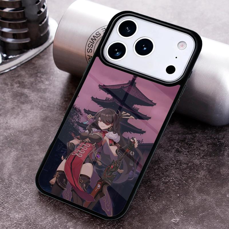 Genshin Impact Beidou Phone Case for iPhone 17 16 15 Pro Max Air 14 13 12 11 Plus Shockproof Cover