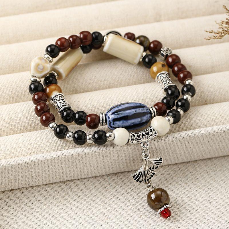 

Нишевый стиль Ретро Керамика Женский Креативный Ручной Ювелирные изделия Бусины A3-Qing Huan (one pack)