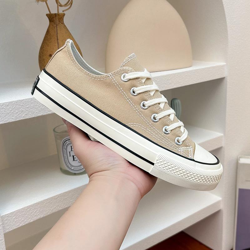 Autumn student's low-top canvas shoes women's classic versatile ins board shoes retro casual single shoes