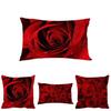 Elegantes Fundas de Almohada Románticas de Rosa en Poliéster Suave Perfectas Para Decoración del Hogar y Comodidad