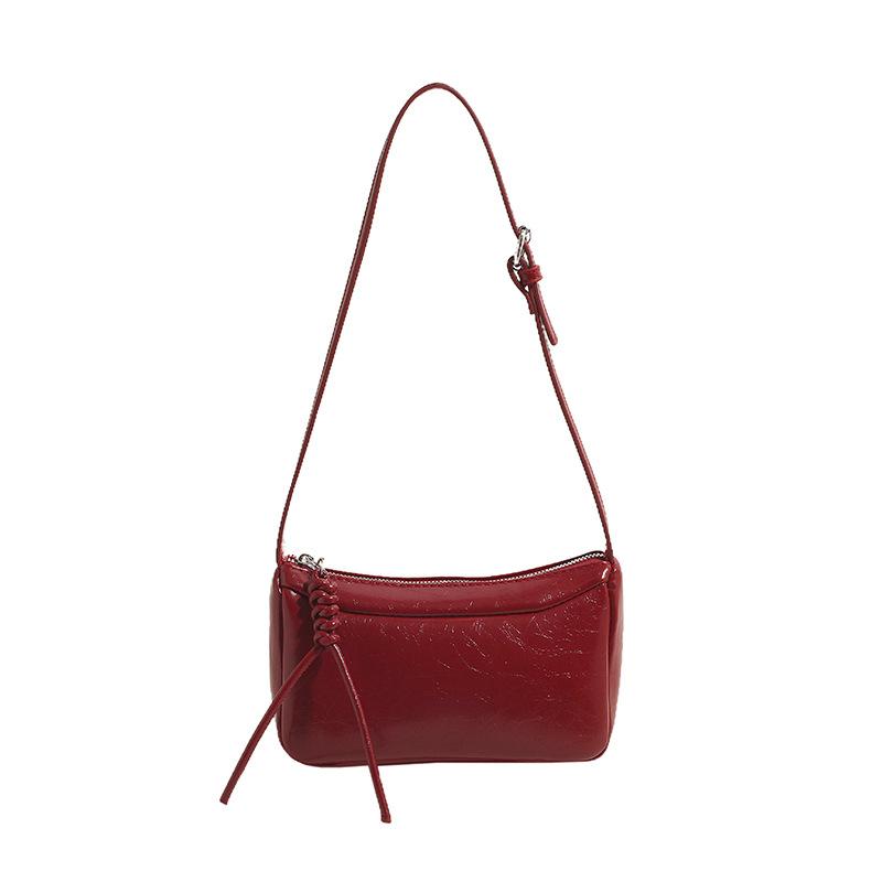 

Маленькая квадратная сумка Модная маленькая сумка Сумка через плечо Новая сумка-мессенджер Однотонная повседневная сумка красный