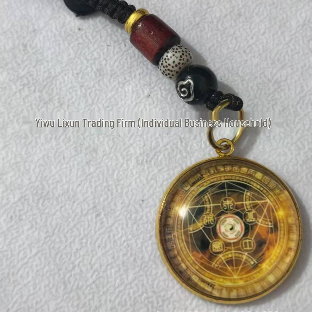 Nine Sons Wealth & Fortune Pendant: Eight Directions Prosperity & Noble Attraction Charm