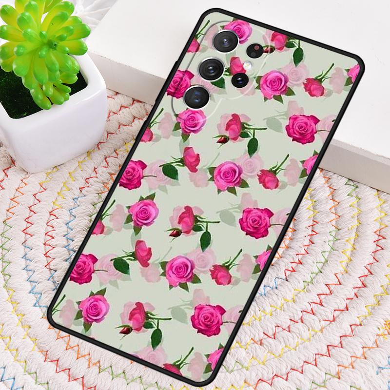 Red Aesthetic TPU Phone Case For Samsung Galaxy note 10 pro S26 S25 S24 S23 S22 Ultra Plus S21 FE S20 Shockproof Cover