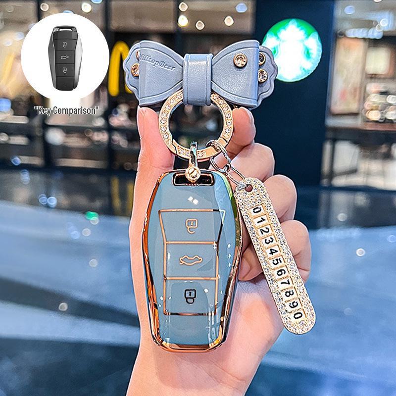 Compatible Key Case for JAC Yiwei 3, Aipao T, Sihao e10x, Huaxianzi X8Plus, and Car A5 Models (2023)