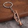 Musician Keychain Pendant Decorative 3D Design Bag Hanging Pendant Miniature Instrument Shape Key Holder Bag Charm
