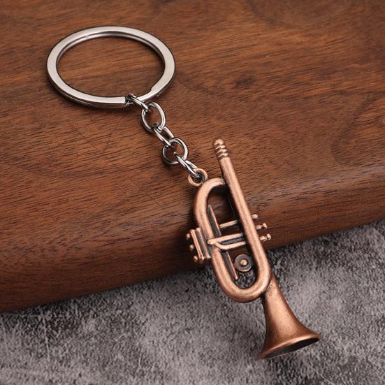 Musician Keychain Pendant Decorative 3D Design Bag Hanging Pendant Miniature Instrument Shape Key Holder Bag